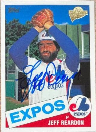 Jeff Reardon Signed 2003 Topps All-Time Fan Favorites Baseball Card - Montreal Expos