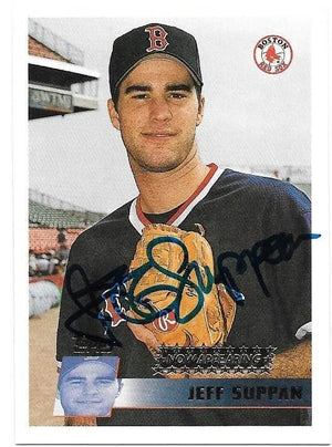 Jeff Suppan Signed 1996 Topps Baseball Card - Boston Red Sox