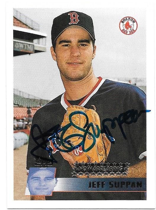 Jeff Suppan Signed 1996 Topps Baseball Card - Boston Red Sox - PastPros