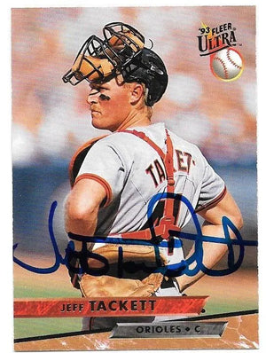 Jeff Tackett Signed 1993 Fleer Ultra Baseball Card - Baltimore Orioles - PastPros