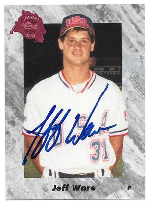 Jeff Ware Signed 1991 Classic Four Sport Baseball Card - PastPros