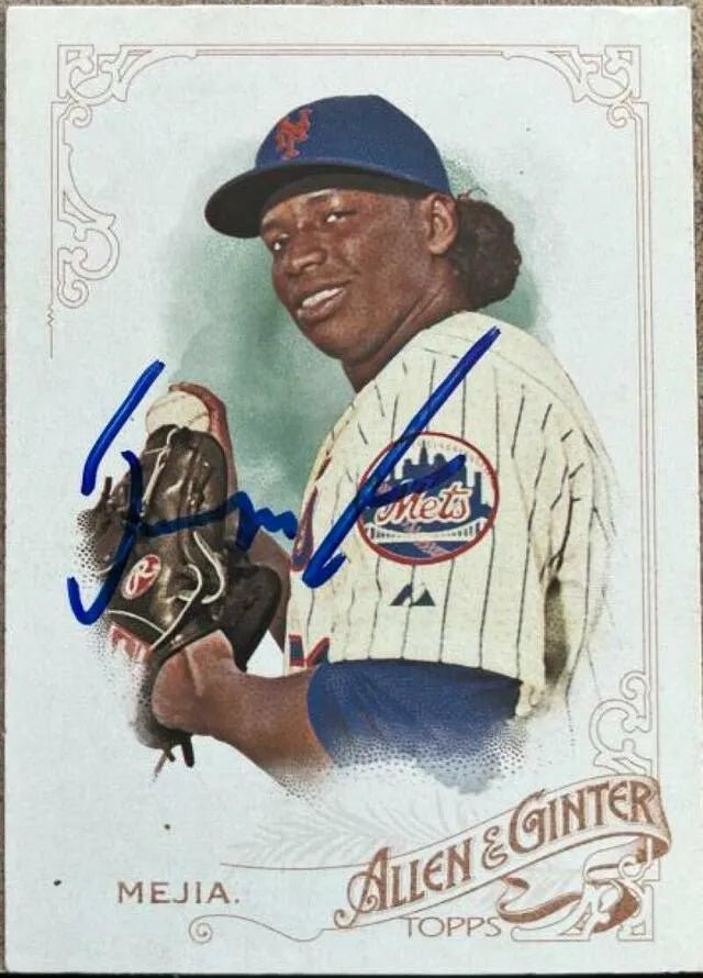 Jenrry Mejia Signed 2015 Allen & Ginter Baseball Card - New York Mets