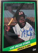 Jerald Clark Signed 1988 CMC Baseball Card