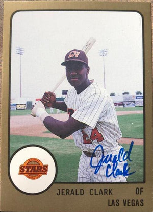 Jerald Clark Signed 1988 Pro Cards Baseball Card - PastPros