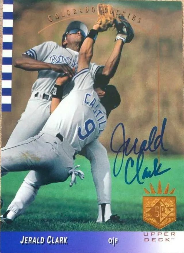 Jerald Clark Signed 1993 SP Baseball Card - Colorado Rockies