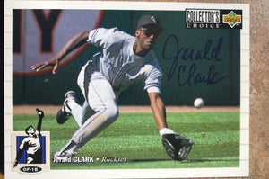 Jerald Clark Signed 1994 Collector's Choice Baseball Card - Colorado Rockies