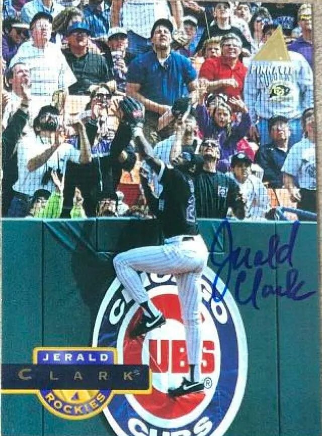Jerald Clark Signed 1994 Pinnacle Baseball Card - Colorado Rockies