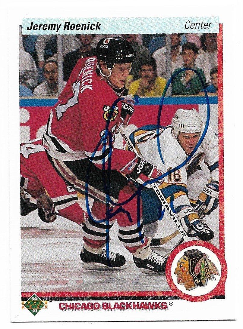 Jeremy Roenick 1991-92 Upper Deck Hockey Card - Chicago Blackhawks - PastPros
