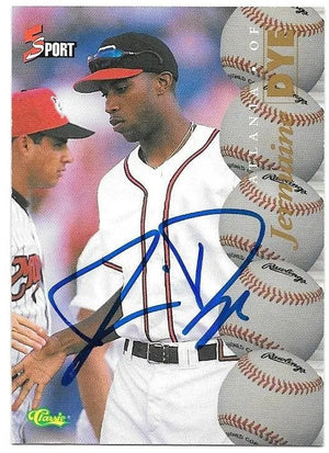 Jermaine Dye Signed 1995 Classic Five Sport Baseball Card