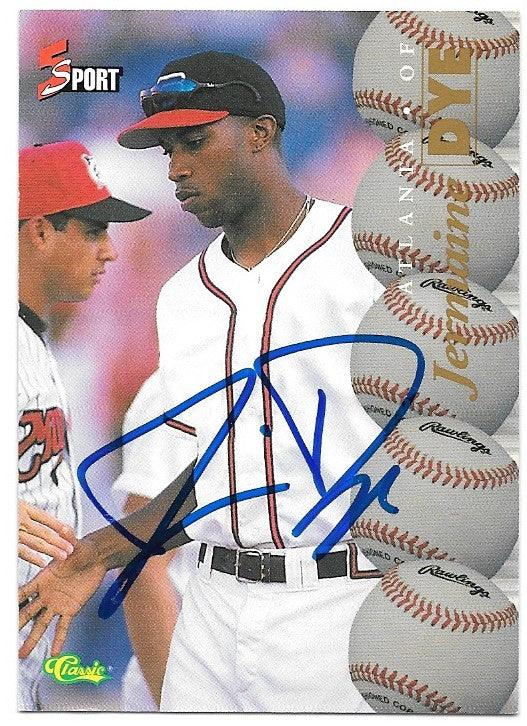 Jermaine Dye Signed 1995 Classic Five Sport Baseball Card - PastPros