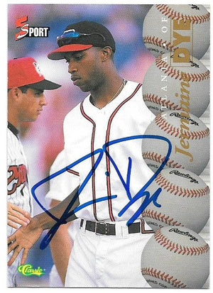 Jermaine Dye Signed 1995 Classic Five Sport Baseball Card - PastPros