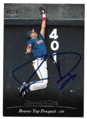 Jermaine Dye Signed 1995 Upper Deck Minors Baseball Card - Atlanta Braves