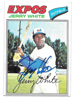 Jerry White Signed 1977 Topps Baseball Card - Montreal Expos