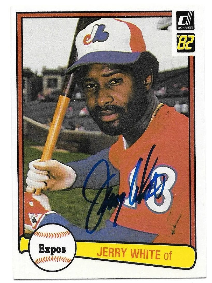 Jerry White Signed 1982 Donruss Baseball Card - Montreal Expos