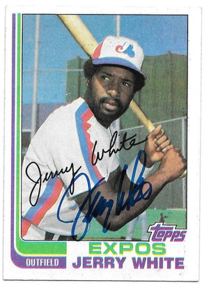 Jerry White Signed 1982 Topps Baseball Card - Montreal Expos