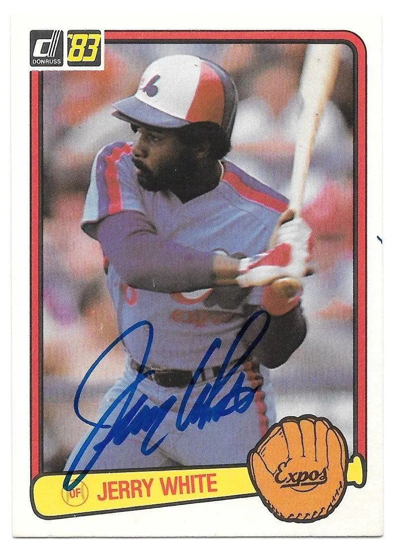 Jerry White Signed 1983 Donruss Baseball Card - Montreal Expos