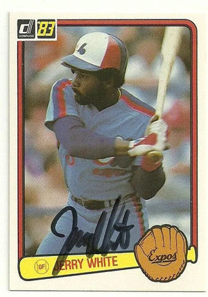 Jerry White Signed 1983 Donruss Baseball Card - Montreal Expos