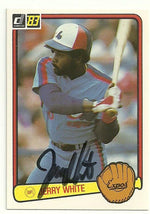 Jerry White Signed 1983 Donruss Baseball Card - Montreal Expos - PastPros