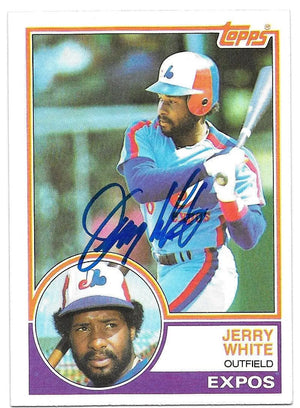Jerry White Signed 1983 Topps Baseball Card - Montreal Expos - PastPros