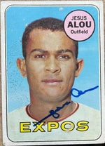 Jesus Alou Signed 1969 Topps Baseball Card - Montreal Expos - PastPros