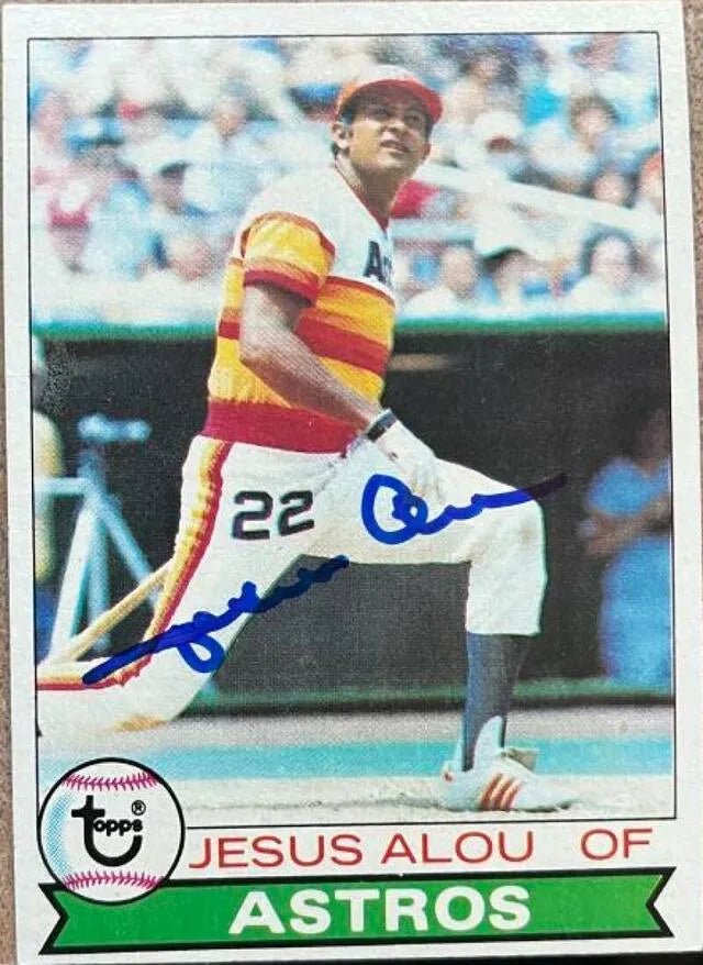 Jesus Alou Signed 1979 Topps Baseball Card - Houston Astros