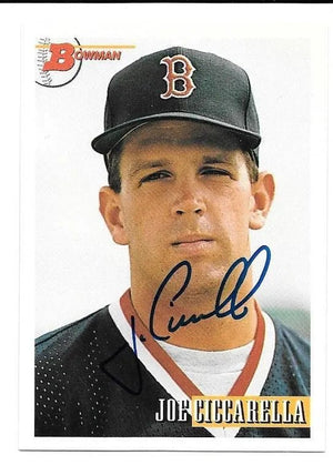 Joe Ciccarella Signed 1993 Bowman Baseball Card - Boston Red Sox
