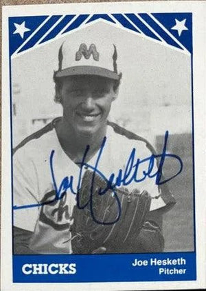 Joe Hesketh Signed 1983 TCMA Baseball Card - Memphis Chicks