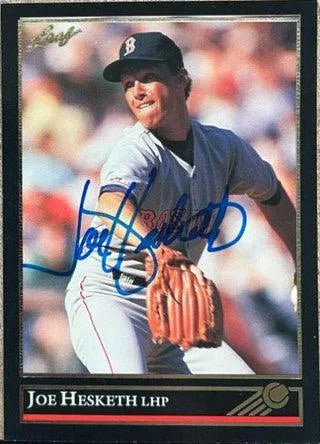 Joe Hesketh Signed 1992 Leaf Black Gold Baseball Card - Boston Red Sox