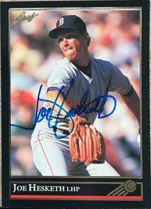 Joe Hesketh Signed 1992 Leaf Black Gold Baseball Card - Boston Red Sox - PastPros
