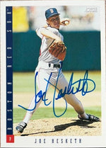 Joe Hesketh Signed 1993 Score Baseball Card - Boston Red Sox