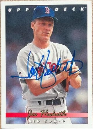 Joe Hesketh Signed 1993 Upper Deck Baseball Card - Boston Red Sox