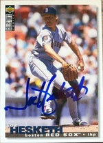 Joe Hesketh Signed 1995 Collector's Choice Baseball Card - Boston Red Sox