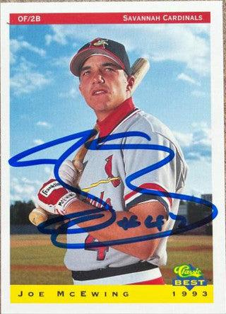Joe McEwing Signed 1993 Classic Best Baseball Card - Savannah Cardinals - PastPros