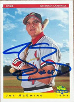 Joe McEwing Signed 1993 Classic Best Baseball Card - Savannah Cardinals - PastPros