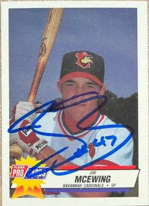 Joe McEwing Signed 1993 Fleer ProCards Baseball Card - Savannah Cardinals