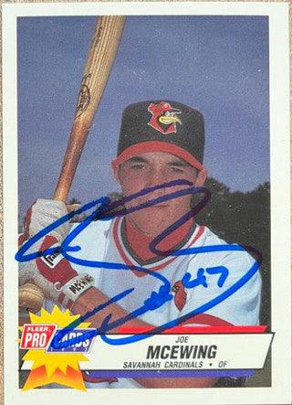 Joe McEwing Signed 1993 Fleer ProCards Baseball Card - Savannah Cardinals - PastPros