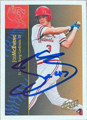 Joe McEwing Signed 1994-95 Fleer Excel Baseball Card - St Petersburg Cardinals - PastPros