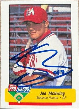 Joe McEwing Signed 1994 Fleer ProCards Baseball Card - Madison Hatters