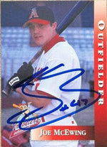 Joe McEwing Signed 1998 Arkansas Travelers Highlights Baseball Card