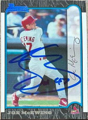 Joe McEwing Signed 1999 Bowman Baseball Card - St Louis Cardinals - PastPros