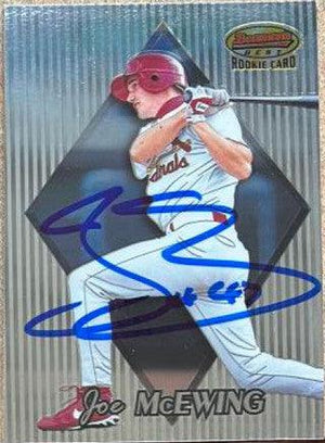 Joe McEwing Signed 1999 Bowman's Best Baseball Card - St Louis Cardinals - PastPros