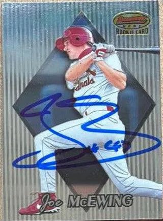 Joe McEwing Signed 1999 Bowman's Best Baseball Card - St Louis Cardinals