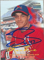 Joe McEwing Signed 1999 Skybox Premium Baseball Card - St Louis Cardinals - PastPros