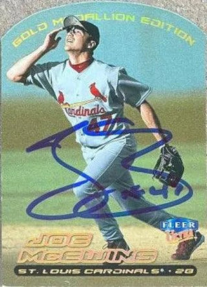 Joe McEwing Signed 2000 Fleer Ultra Gold Medallion Baseball Card - St Louis Cardinals