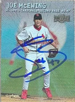 Joe McEwing Signed 2000 Metal Baseball Card - St Louis Cardinals
