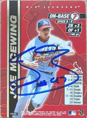 Joe McEwing Signed 2000 MLB Showdown Unlimited Baseball Card - St Louis Cardinals - PastPros