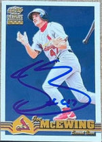 Joe McEwing Signed 2000 Pacific Paramount Gold Baseball Card - St Louis Cardinals
