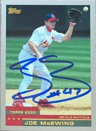 Joe McEwing Signed 2000 Topps Baseball Card - St Louis Cardinals