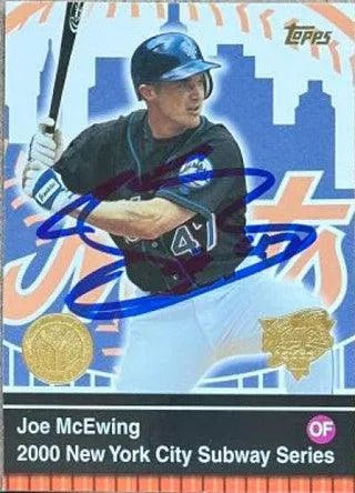 Joe McEwing Signed 2000 Topps Subway Series Baseball Card - New York Mets