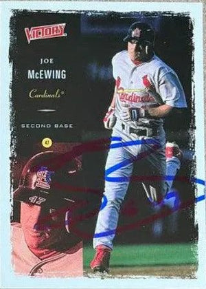 Joe McEwing Signed 2000 Upper Deck Victory Baseball Card - St Louis Cardinals